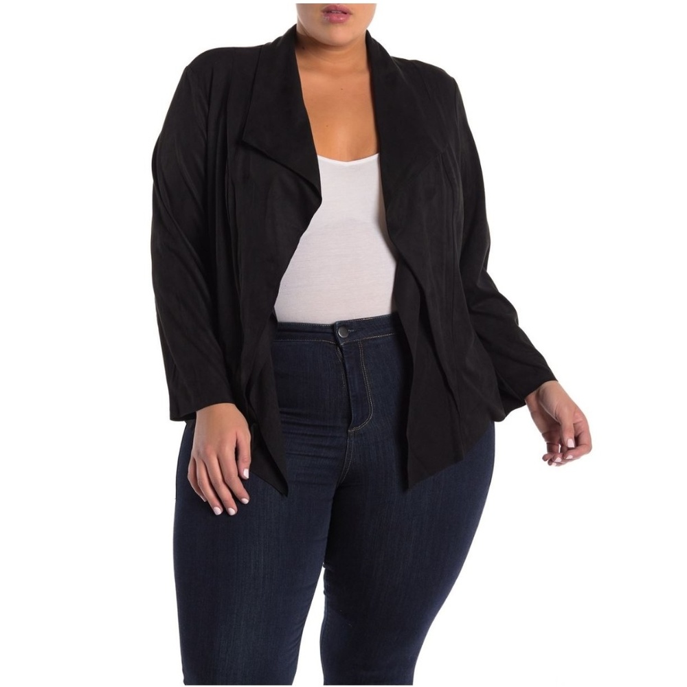 NWT CATHERINE MALANDRINO Faux Suede Cascade Jacket - Picture 1 of 3
